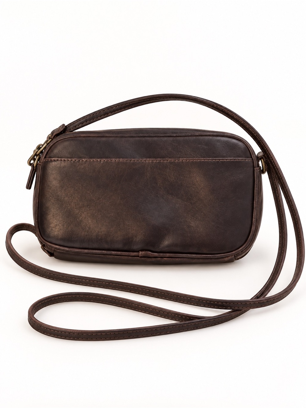 Brown Crossbody Purse Adjustable Strap Everyday Bag